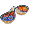 Polish Pottery Condiment Dish 6&quot; Bright Beauty UNIKAT