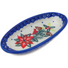 Polish Pottery Condiment Dish 6&quot; Cardinal&#039;s Home