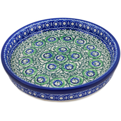 Polish Pottery Condiment Dish 6&quot; Gilbraltar UNIKAT
