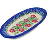 Polish Pottery Condiment Dish 6&quot; Midsummer Bloom