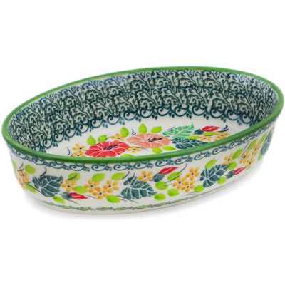 Polish Pottery Condiment Dish 6&quot; Morning Divine UNIKAT