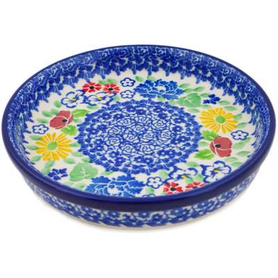 Polish Pottery Condiment Dish 6&quot; Patio Views UNIKAT