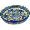 Polish Pottery Condiment Dish 6&quot; Poppy Fields UNIKAT