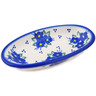 Polish Pottery Condiment Dish 6&quot; Poppy Triad