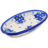 Polish Pottery Condiment Dish 6&quot; Poppy Triad