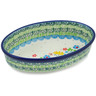 Polish Pottery Condiment Dish 6&quot; Spring Sights UNIKAT
