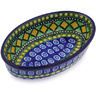 Polish Pottery Condiment Dish 6&quot; Stained Glass Window UNIKAT