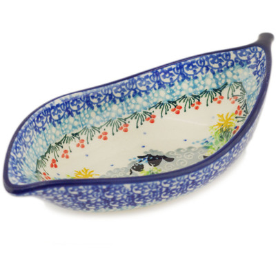 Polish Pottery Condiment Dish 6" UNIKAT