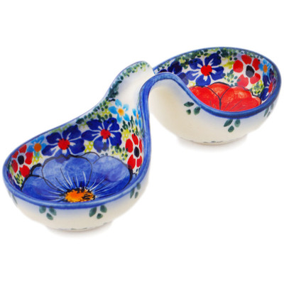 Polish Pottery Condiment Dish 6&quot; UNIKAT