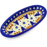 Polish Pottery Condiment Dish 6" Winter Snow