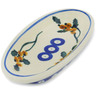 Polish Pottery Condiment Dish 6&quot; Yellow Holly Berries