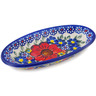 Polish Pottery Condiment Dish 7&quot; Bold Sights UNIKAT