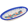 Polish Pottery Condiment Dish 7&quot; California Poppies