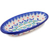Polish Pottery Condiment Dish 7&quot; Graphic Armor