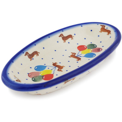 Polish Pottery Condiment Dish 7"