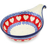 Polish Pottery Condiment Dish 7" Love Struck