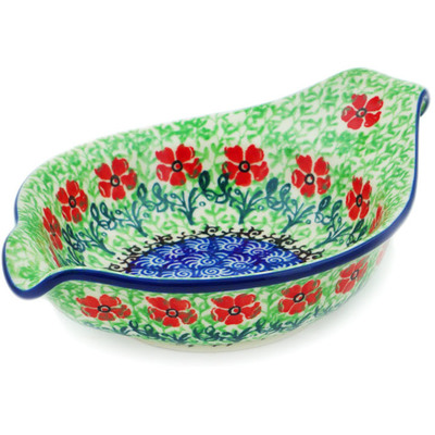 Polish Pottery Condiment Dish 7&quot; Maraschino