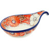 Polish Pottery Condiment Dish 7&quot; Peachy Keen UNIKAT