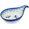 Polish Pottery Condiment Dish 7&quot; Playing Pups
