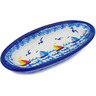 Polish Pottery Condiment Dish 7&quot; Sailing Through Your Dreams
