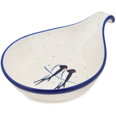 Polish Pottery Condiment Dish 7&quot; Waiting UNIKAT