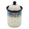 Polish Pottery Cookie Jar 8&quot; Autumn Bunch UNIKAT