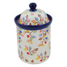 Polish Pottery Cookie Jar 8&quot; Fall Branches UNIKAT