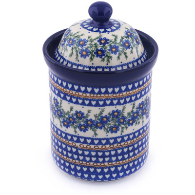 Polish Pottery Cookie Jar 8&quot; Mother&#039;s Love UNIKAT