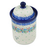Polish Pottery Cookie Jar 8&quot; Texas Wildflower