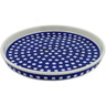 Polish Pottery Cookie Platter 10&quot; Blue Eyes