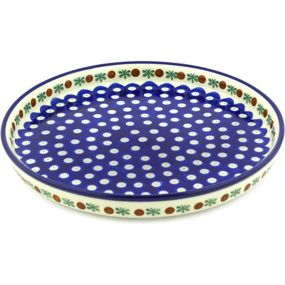 Polish Pottery Cookie Platter 10&quot; Mosquito