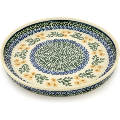 Polish Pottery Cookie Platter 10&quot; Summer Day