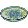 Polish Pottery Cookie Platter 10&quot; Sweet Summer