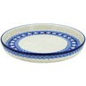 Polish Pottery Cookie Platter 10&quot; Swirling Stars