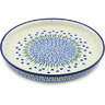 Polish Pottery Cookie Platter 10&quot; Water Tulip