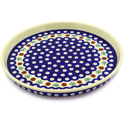 Polish Pottery Cookie Platter 9&quot; Mosquito