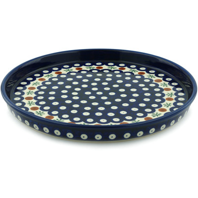 Polish Pottery Cookie Platter 9&quot; Mosquito