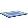 Polish Pottery Cookie Sheet 13&quot; Blooming Blues