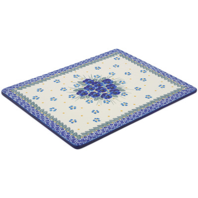 Polish Pottery Cookie Sheet 13&quot; Blue Dreams