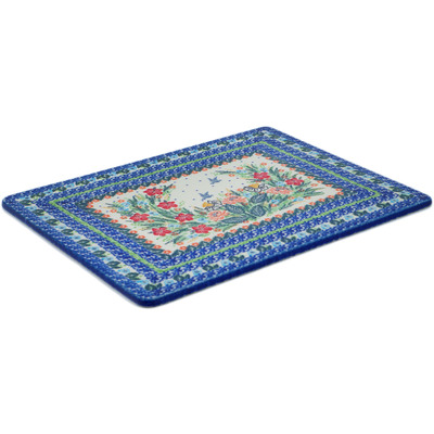 Polish Pottery Cookie Sheet 13&quot; Dove Escape UNIKAT
