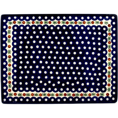 Polish Pottery Cookie Sheet 13&quot; Mosquito