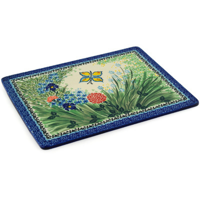 Polish Pottery Cookie Sheet 13&quot; Spring Butterfly Delight UNIKAT