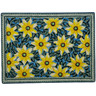 Polish Pottery Cookie Sheet 15&quot; Black Eyed Susan UNIKAT