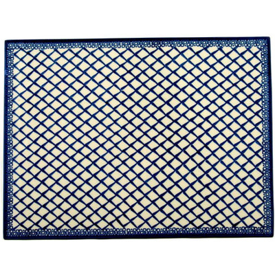 Polish Pottery Cookie Sheet 15&quot; Chantilly
