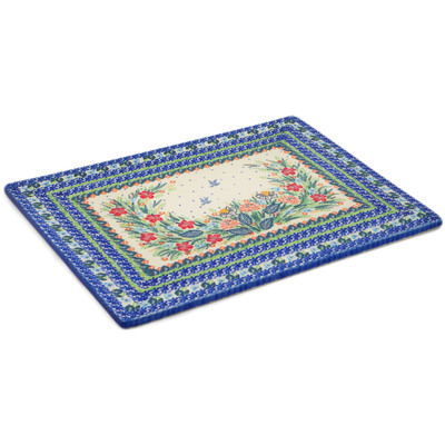Polish Pottery Cookie Sheet 15&quot; Dove Escape UNIKAT
