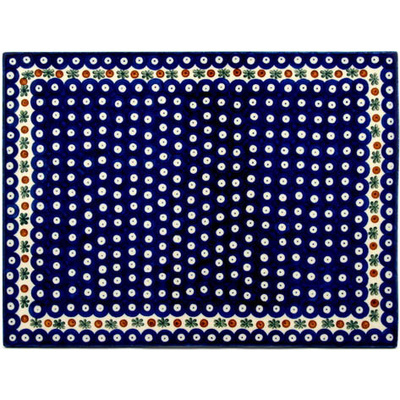Polish Pottery Cookie Sheet 15&quot; Mosquito