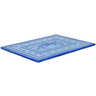 Polish Pottery Cookie Sheet 15&quot; Shades Of Blue UNIKAT