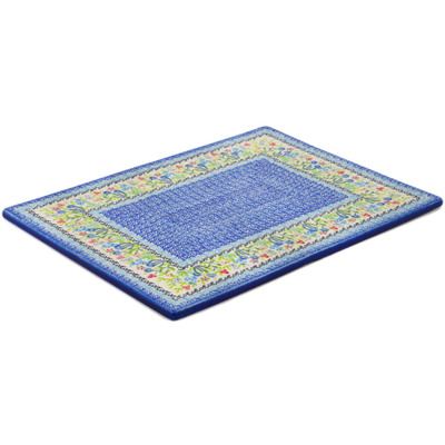 Polish Pottery Cookie Sheet 15&quot; Spring Essence UNIKAT