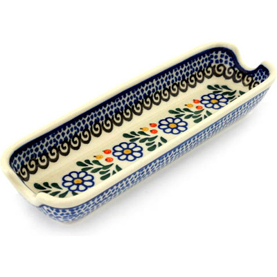 Polish Pottery Corn Tray 8&quot; Berries And Daisies