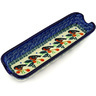 Polish Pottery Corn Tray 8&quot; Holly Robin